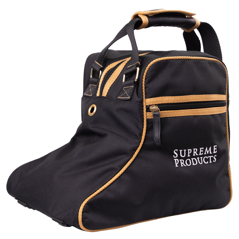 Supreme Products Pro Groom Jodhpur Boot Bag - Black/Gold-1